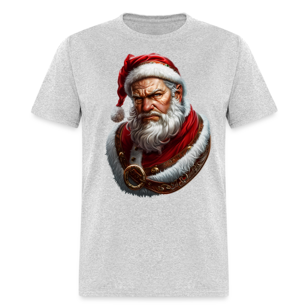 Grumpy Bad Angry Santa Unisex Classic T-Shirt - heather gray