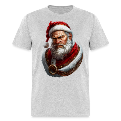 Grumpy Bad Angry Santa Unisex Classic T-Shirt - heather gray