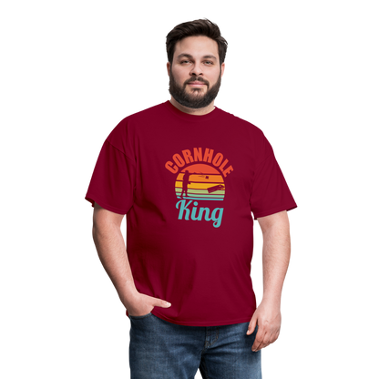 Cornhole King Unisex Classic T-Shirt - burgundy