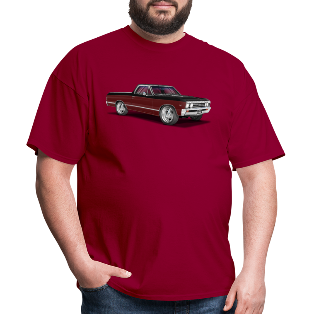 1967 Chevy El Camino Unisex Classic T-Shirt - dark red
