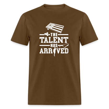 The Talent Has Arrived Cornhole Unisex Classic T-Shirt - brown