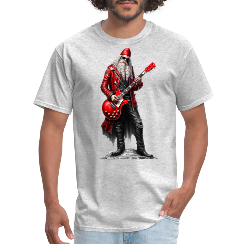 Santa Claus Rock Star Unisex Classic T-Shirt - heather gray