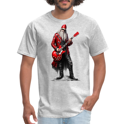 Santa Claus Rock Star Unisex Classic T-Shirt - heather gray