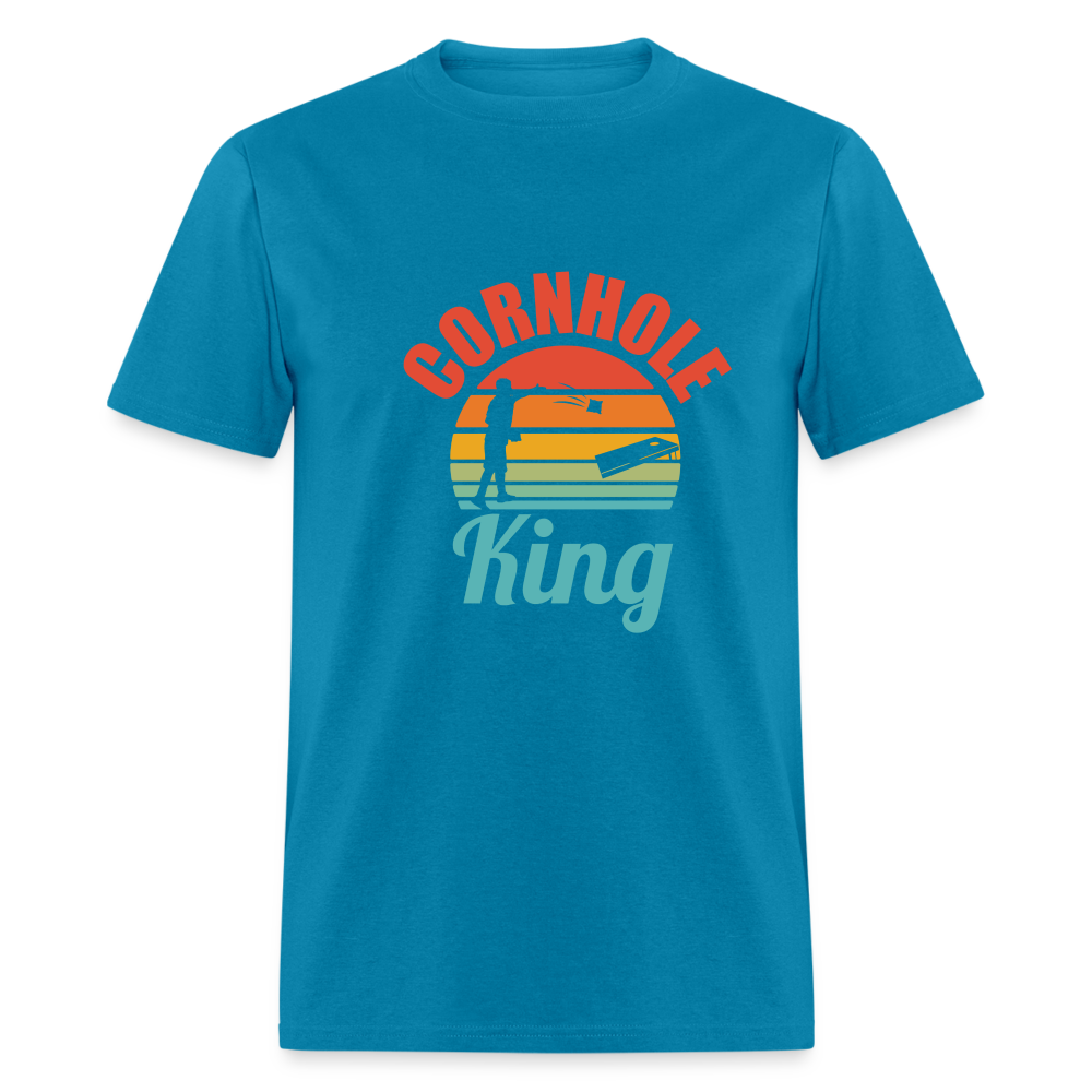Cornhole King Unisex Classic T-Shirt - turquoise