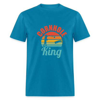 Cornhole King Unisex Classic T-Shirt - turquoise