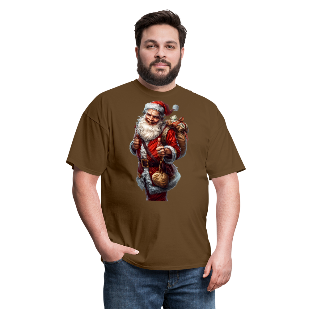 Bank Robber Bad Santa Unisex Classic T-Shirt - brown