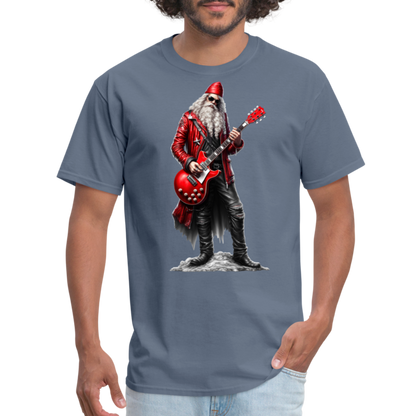 Santa Claus Rock Star Unisex Classic T-Shirt - denim