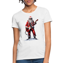 Santa Claus Rock Star Women's T-Shirt - white