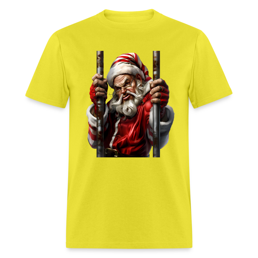 Bad Santa in Jail (Design G) Unisex Classic T-Shirt - yellow