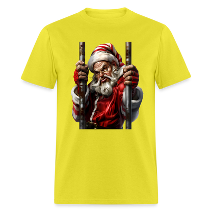 Bad Santa in Jail (Design G) Unisex Classic T-Shirt - yellow
