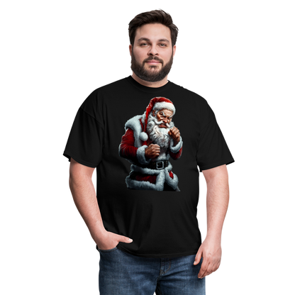 Angry Bad Santa Unisex Classic T-Shirt - black