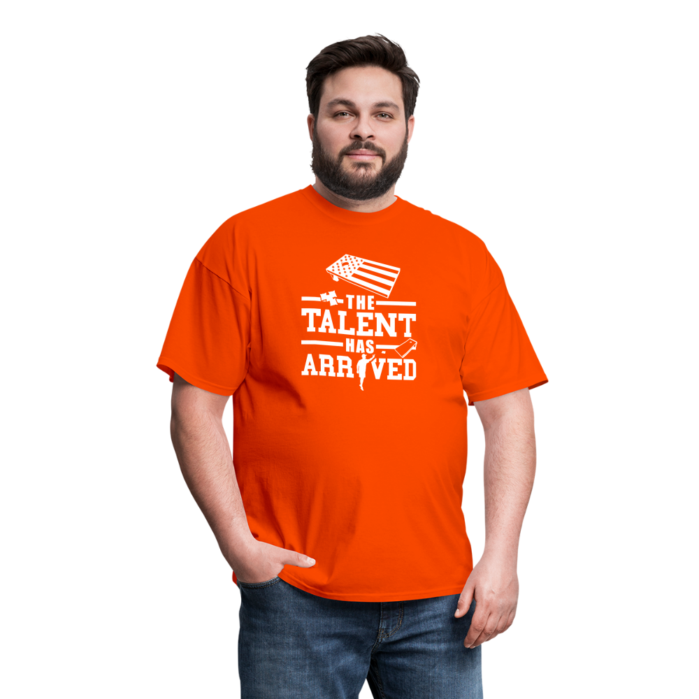 The Talent Has Arrived Cornhole Unisex Classic T-Shirt - orange