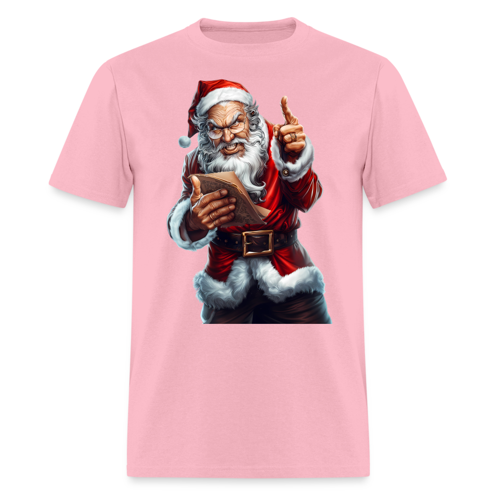 Bad Santa Naughty List Unisex Classic T-Shirt - pink