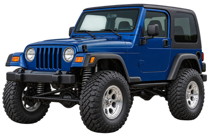 2001 Jeep Wrangler TJ Patriot Blue contour cut decal artwork