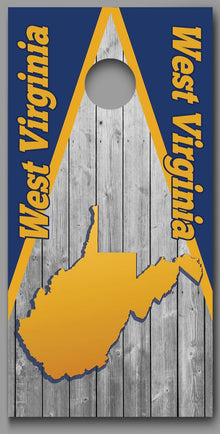 West Virginia Cornhole Board Decal Wraps