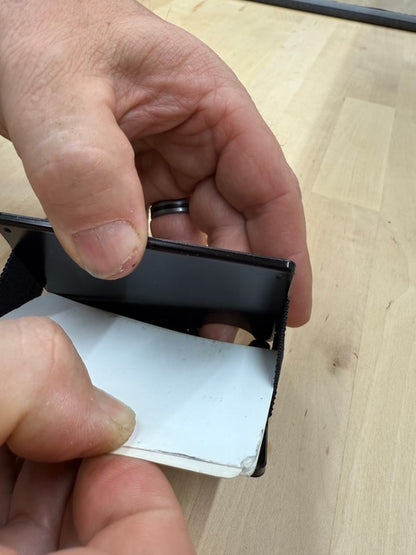 Laser Engraved Unisex Solid Color Aluminum Alloy Open Wallets