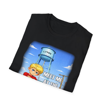 Meet Me at the Water Tower T-Shirt — Cartoon Water Tower Design