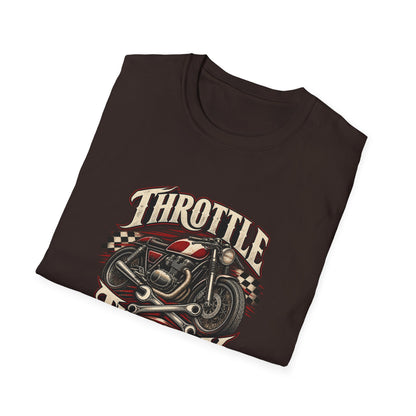Throttle Therapy T-Shirt | Vintage Cafe Racer Motorcycle Tee