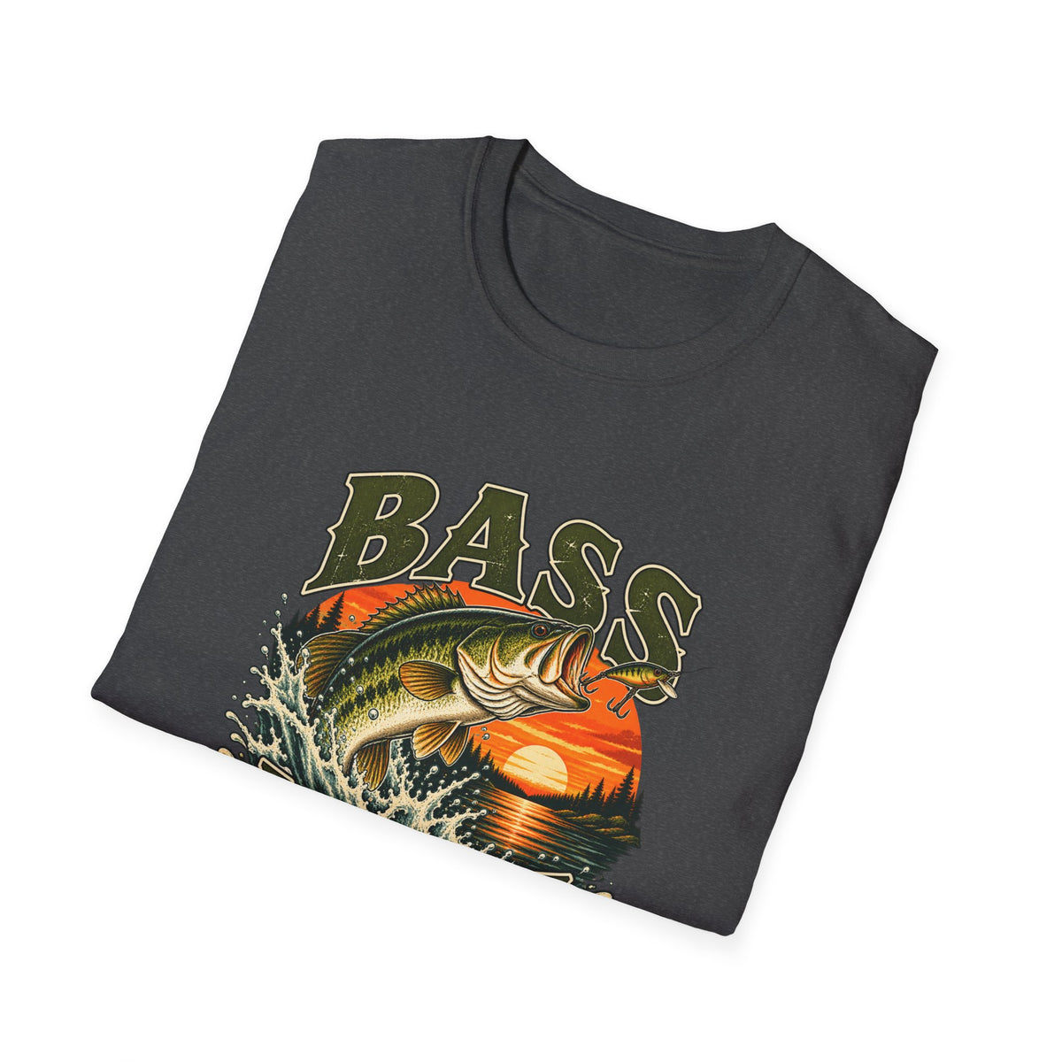 Bass Mode T-Shirt | Vintage Largemouth Bass Fishing Tee