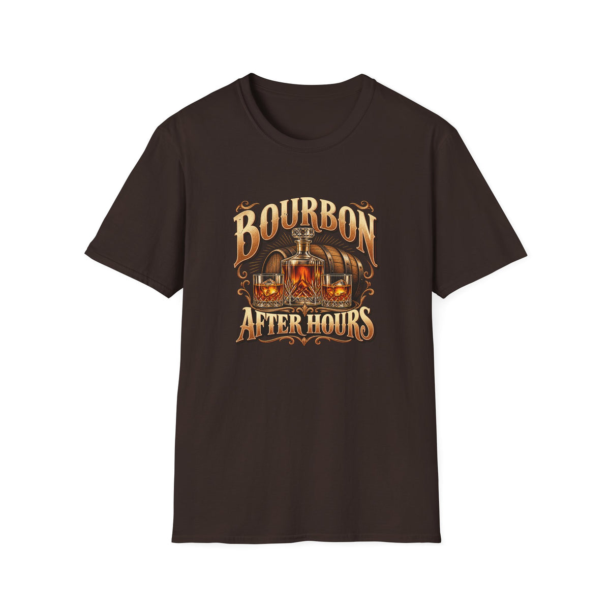 Bourbon After Hours T-Shirt | Vintage Whiskey Lounge Tee