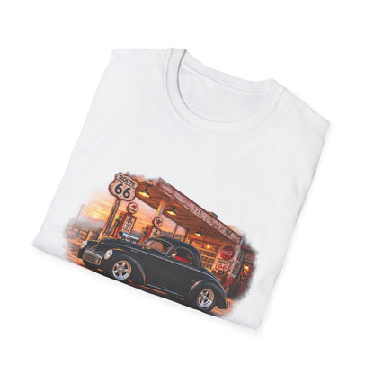 Route 66 Classic 1941 American Willys Car Gas Station T-Shirt