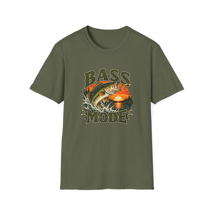 Bass Mode T-Shirt | Vintage Largemouth Bass Fishing Tee