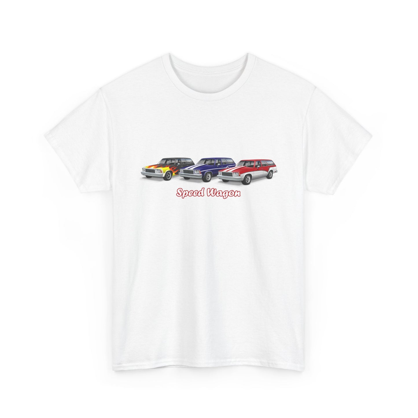 Malibu Classic Car Crew Tee — "Speed Wagon" Graphic T-Shirt