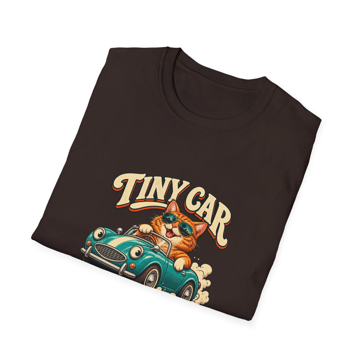 Tiny Car Big Attitude T-Shirt | Funny Cat Driver Tee