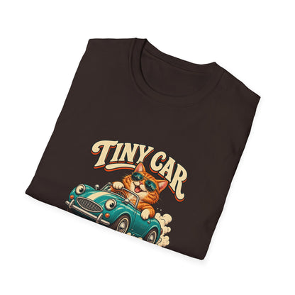 Tiny Car Big Attitude T-Shirt | Funny Cat Driver Tee