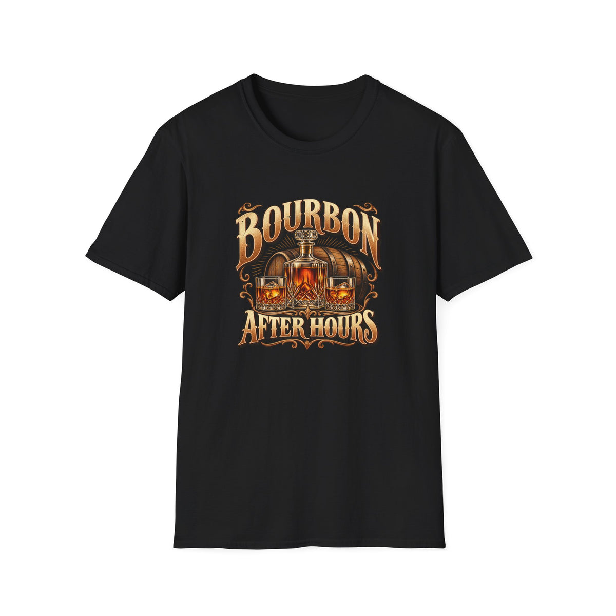 Bourbon After Hours T-Shirt | Vintage Whiskey Lounge Tee