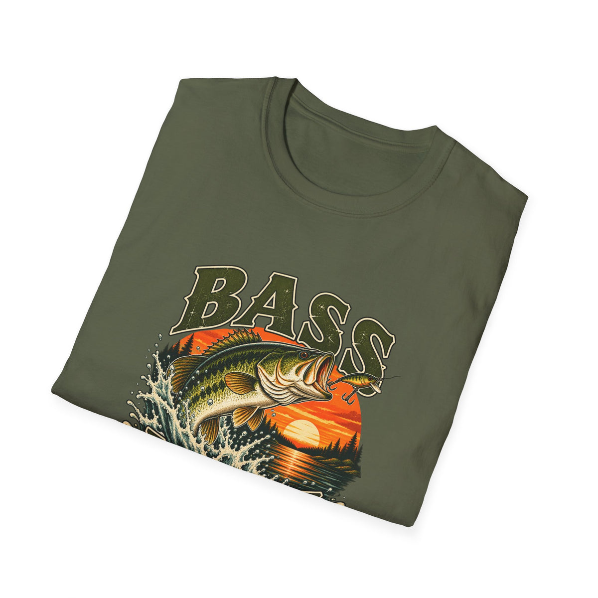 Bass Mode T-Shirt | Vintage Largemouth Bass Fishing Tee
