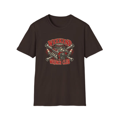 Weekend Wrench Club T-Shirt | Vintage Mechanic Garage Tee
