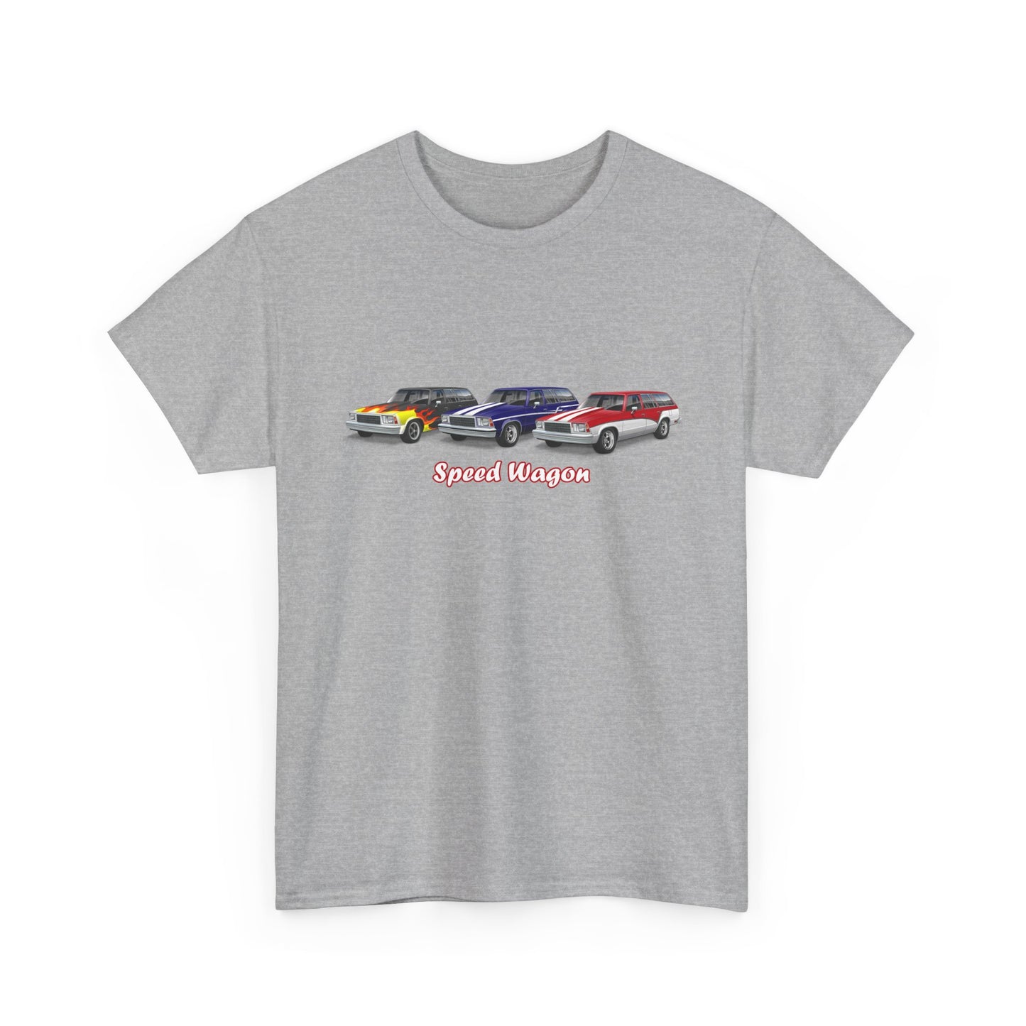 Malibu Classic Car Crew Tee — "Speed Wagon" Graphic T-Shirt