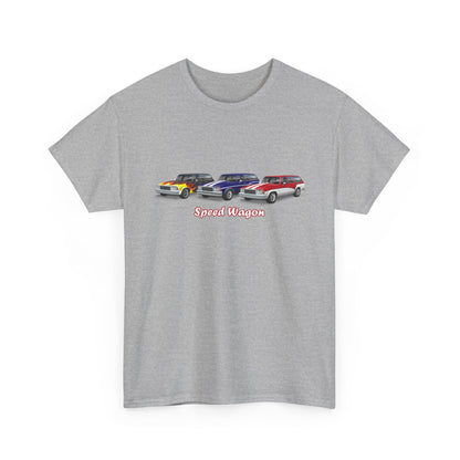 Malibu Classic Car Crew Tee — "Speed Wagon" Graphic T-Shirt