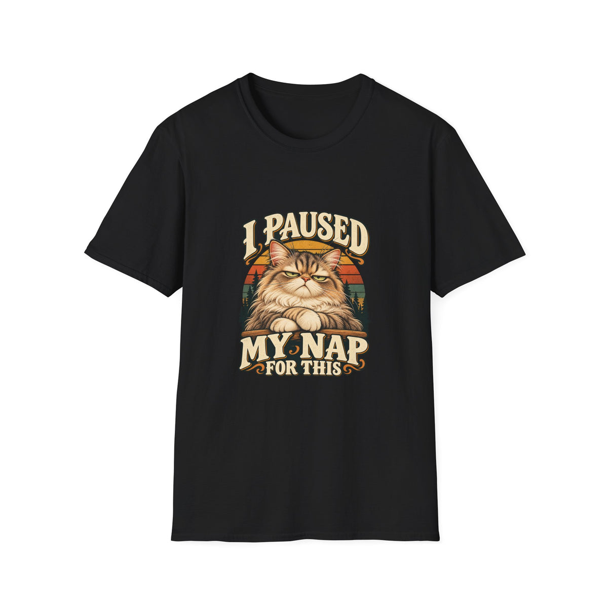 I Paused My Nap for This T-Shirt | Funny Grumpy Cat Tee