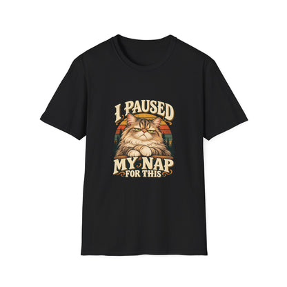 I Paused My Nap for This T-Shirt | Funny Grumpy Cat Tee