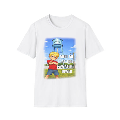 Meet Me at the Water Tower T-Shirt — Cartoon Water Tower Design