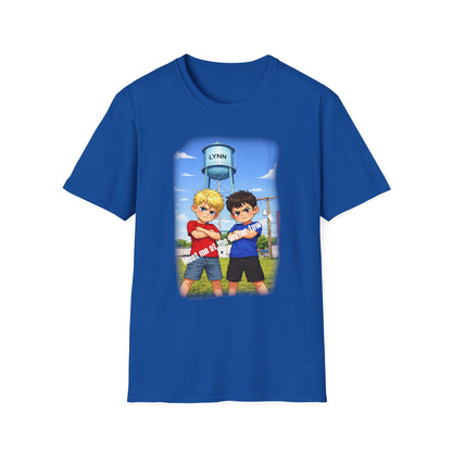 Lynn Water Tower T-Shirt — Cartoon Lynn Water Tower Design