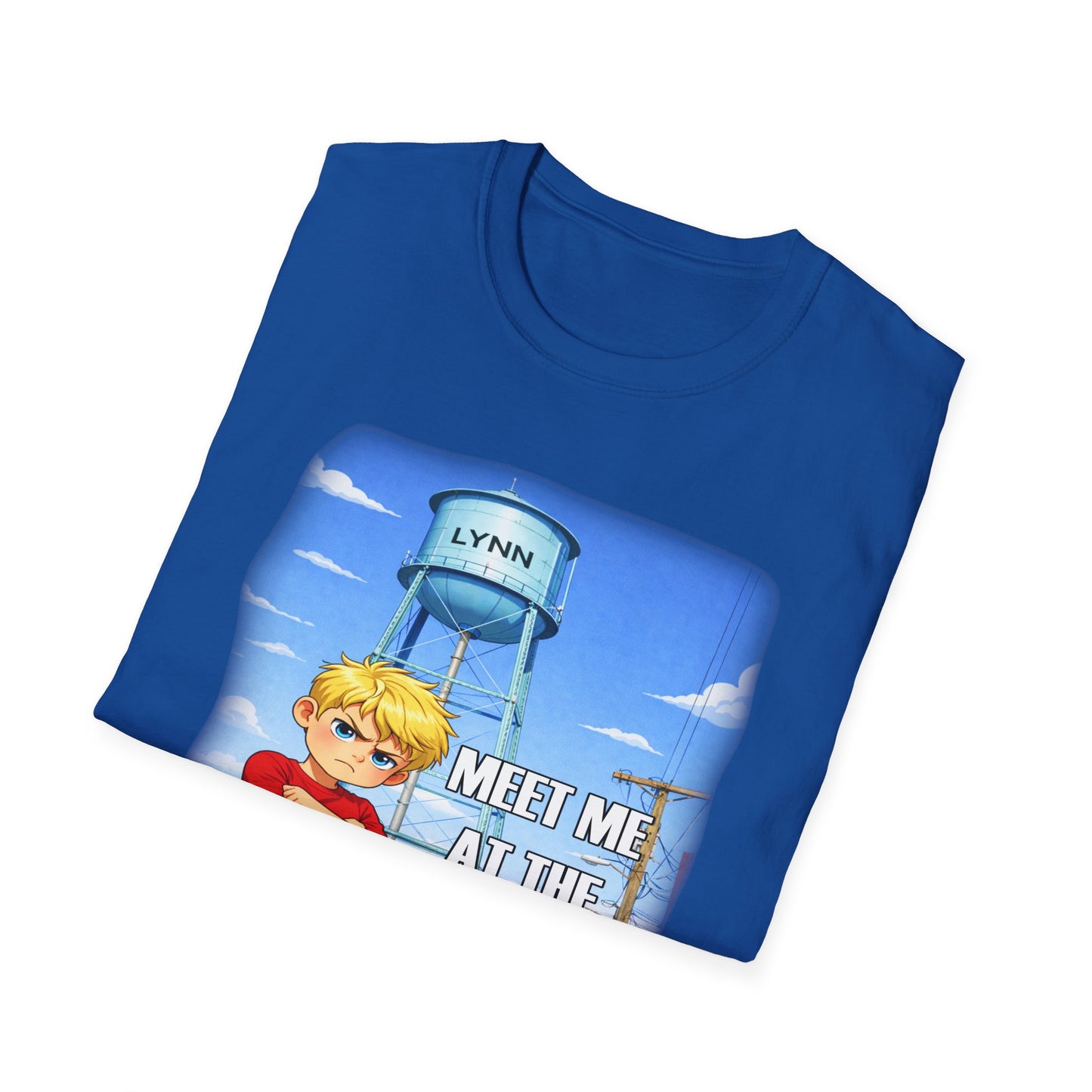 Meet Me at the Water Tower T-Shirt — Cartoon Water Tower Design