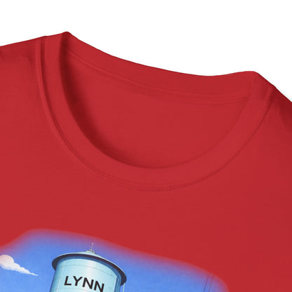Lynn Water Tower T-Shirt — Cartoon Lynn Water Tower Design