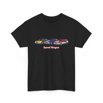 Malibu Classic Car Crew Tee — "Speed Wagon" Graphic T-Shirt