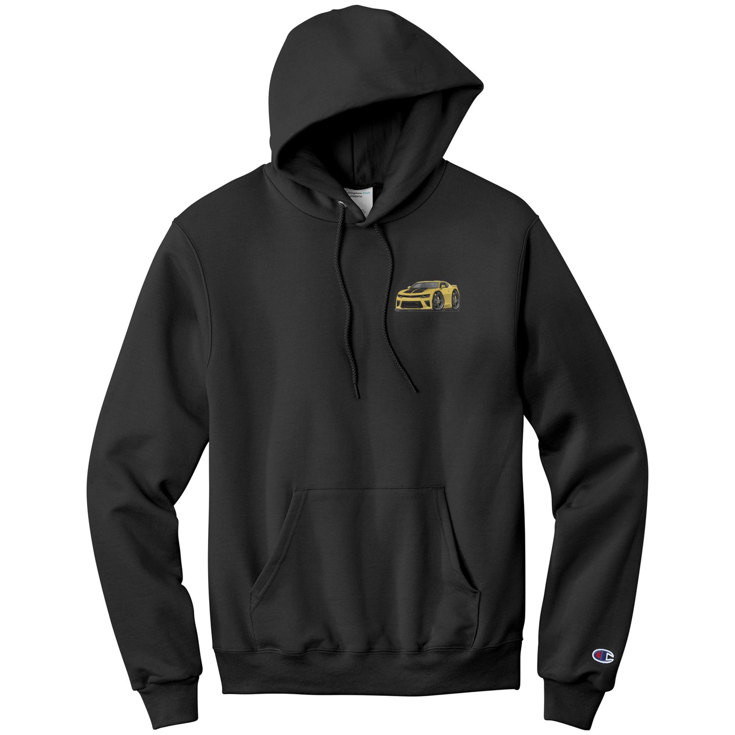 5th Generation Yellow Camaro Champion Pullover Hoodie
