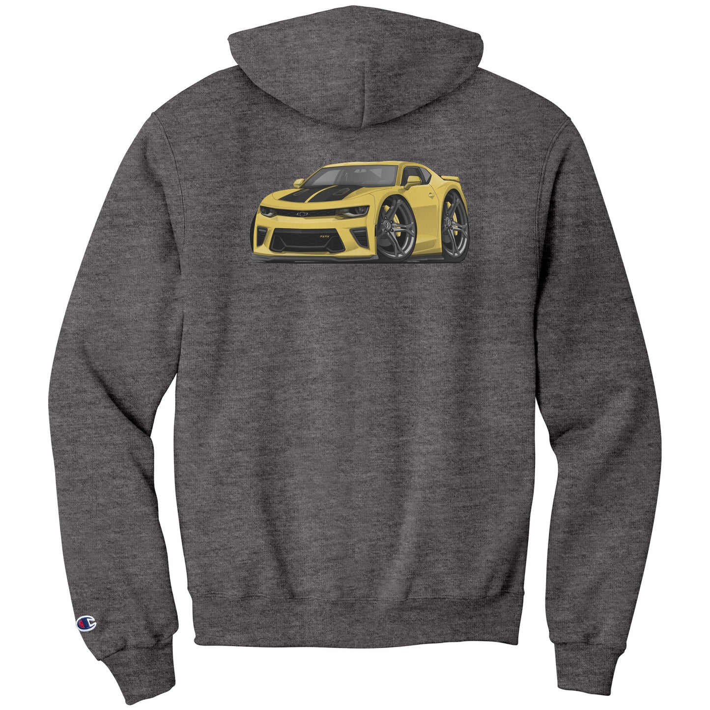 5th Generation Yellow Camaro Champion Pullover Hoodie