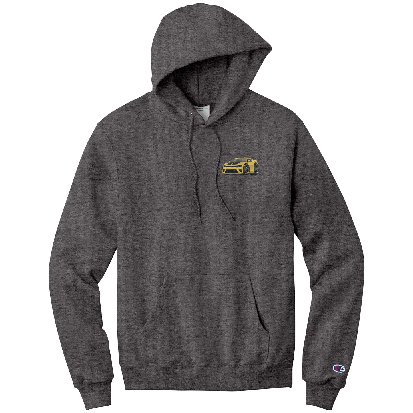 5th Generation Yellow Camaro Champion Pullover Hoodie