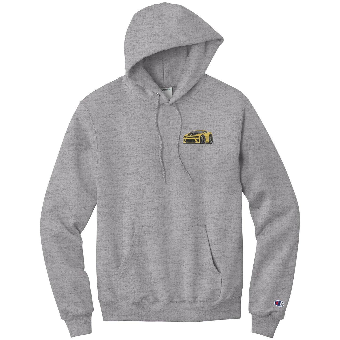5th Generation Yellow Camaro Champion Pullover Hoodie