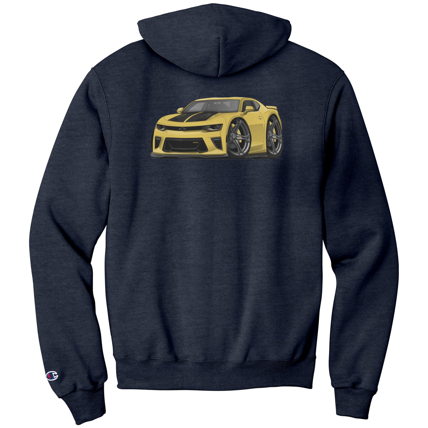 5th Generation Yellow Camaro Champion Pullover Hoodie