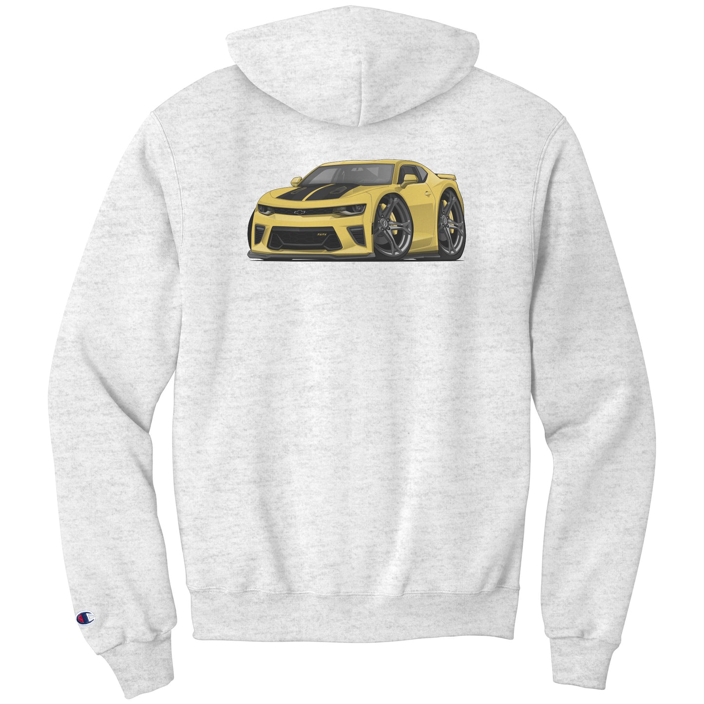 5th Generation Yellow Camaro Champion Pullover Hoodie