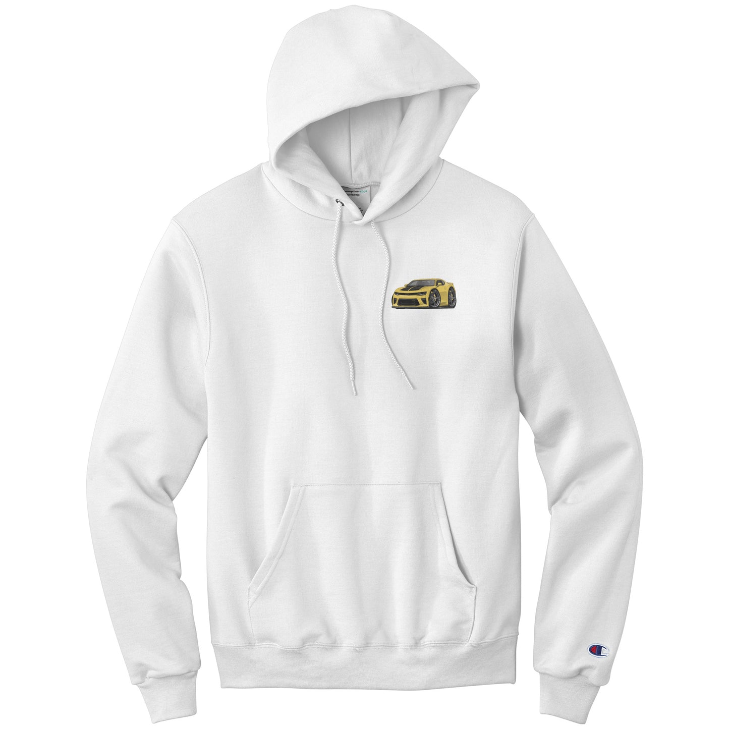 5th Generation Yellow Camaro Champion Pullover Hoodie
