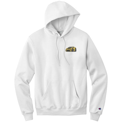 5th Generation Yellow Camaro Champion Pullover Hoodie