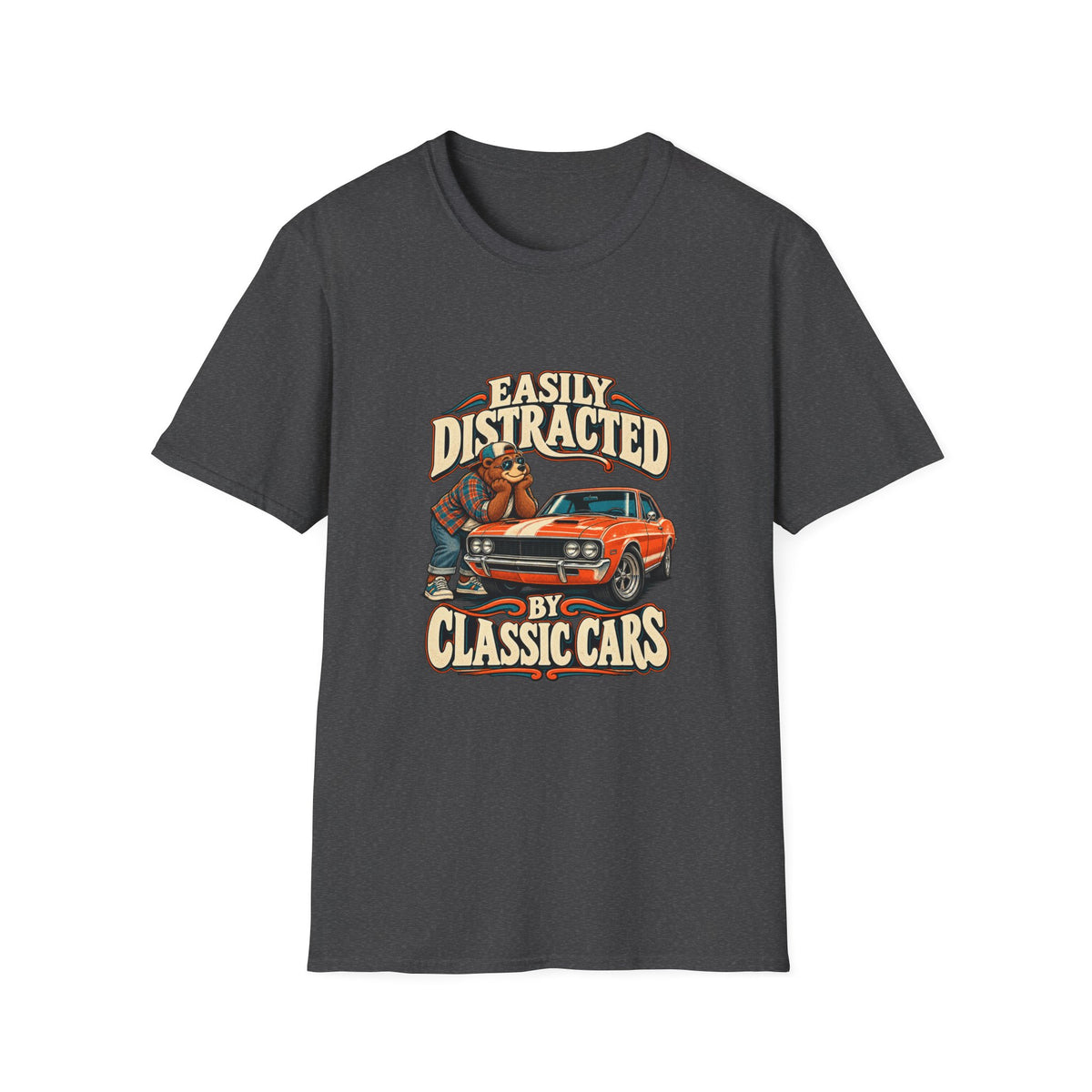 Easily Distracted by Classic Cars T-Shirt | Funny Garage Tee